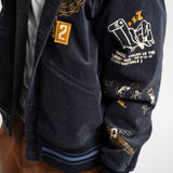 VARSITY JACKET - NAVY CORDUROY