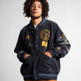 VARSITY JACKET - NAVY CORDUROY