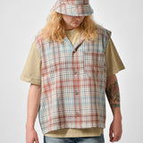 NO MORE SLEEVES SHIRT - JAPANESE TWILL CHECK - SAND