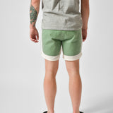 FIELD SHORTS - 7 INCH - OFF WHITE/WILLOW GREEN