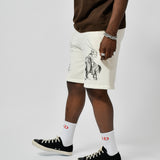 SWEAT SHORTS - WHAT TODAY IS FOR - BONE
