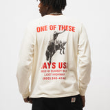 LONG SLEEVE TEE - BREAK ON THROUGH - BONE