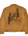 ONE OF THESE DAYS - ALONG THE FENCE TRUCKER JACKET - TOBACCO SUEDE