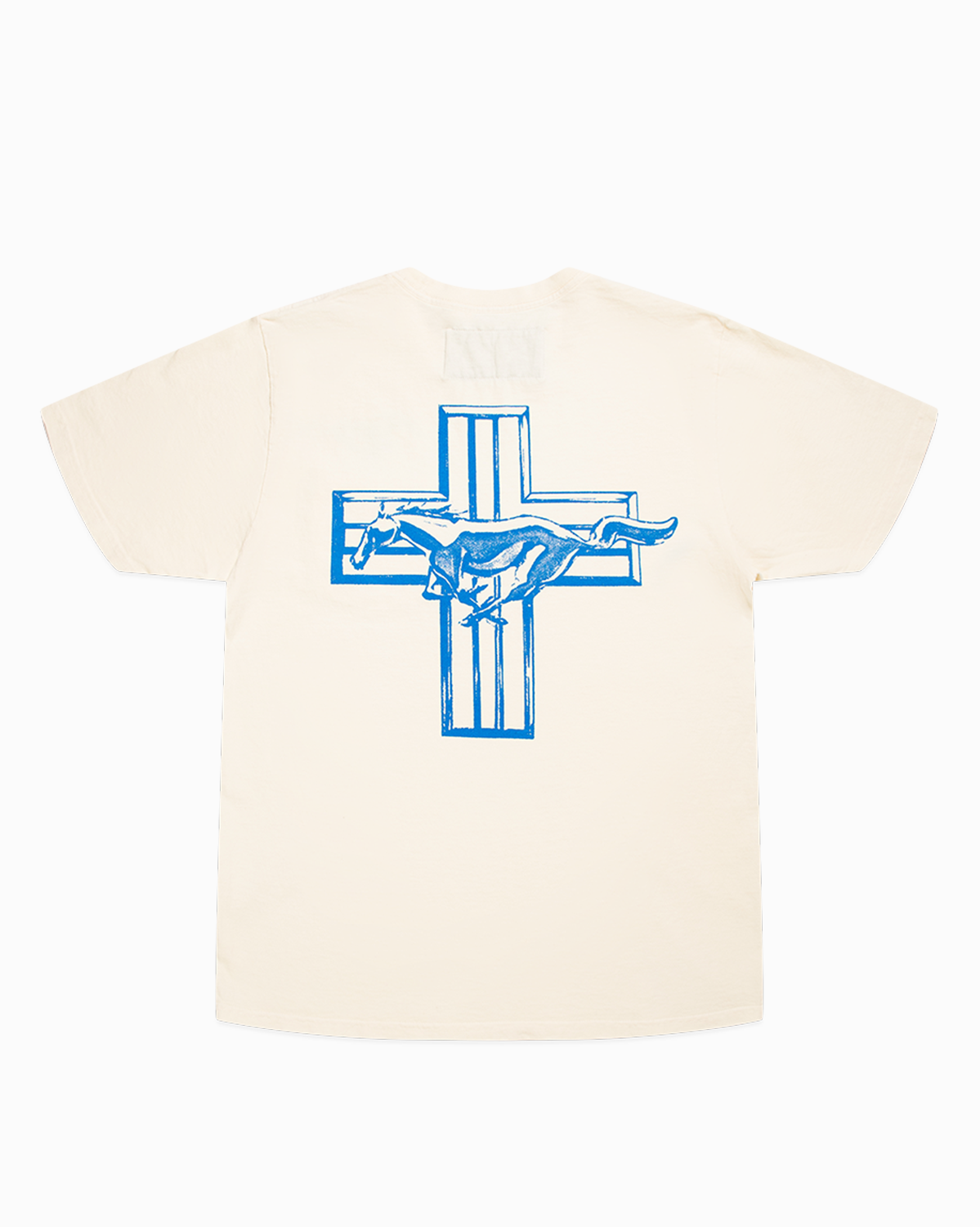 ONE OF THESE DAYS - MUSTANG CROSS TEE - WHITE