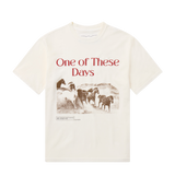 TEE - GLAD YOU'RE HERE WITH ME - BONE WHITE