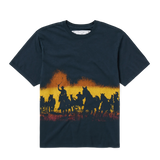 TEE - VELVET MORNING - WASHED BLACK