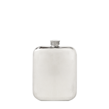 WENTWORTH PEWTER - FLASK - PLAIN POCKET - 6OZ - 846