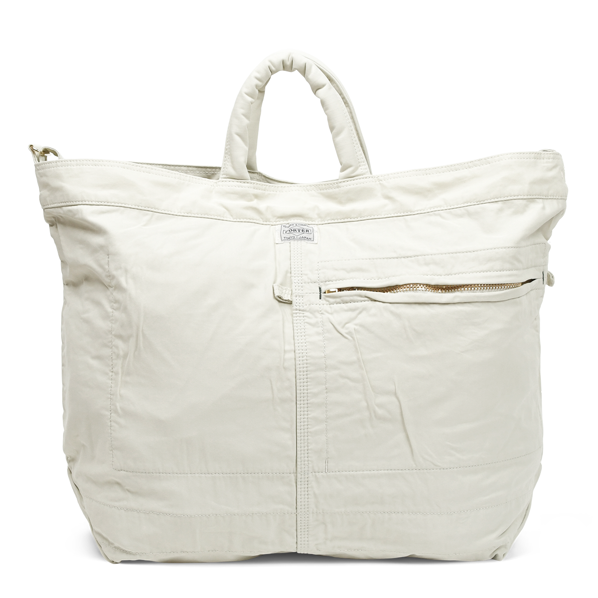 PORTER YOSHIDA CO - MILE - 2 WAY TOTE BAG (L) - WHITE - 15107