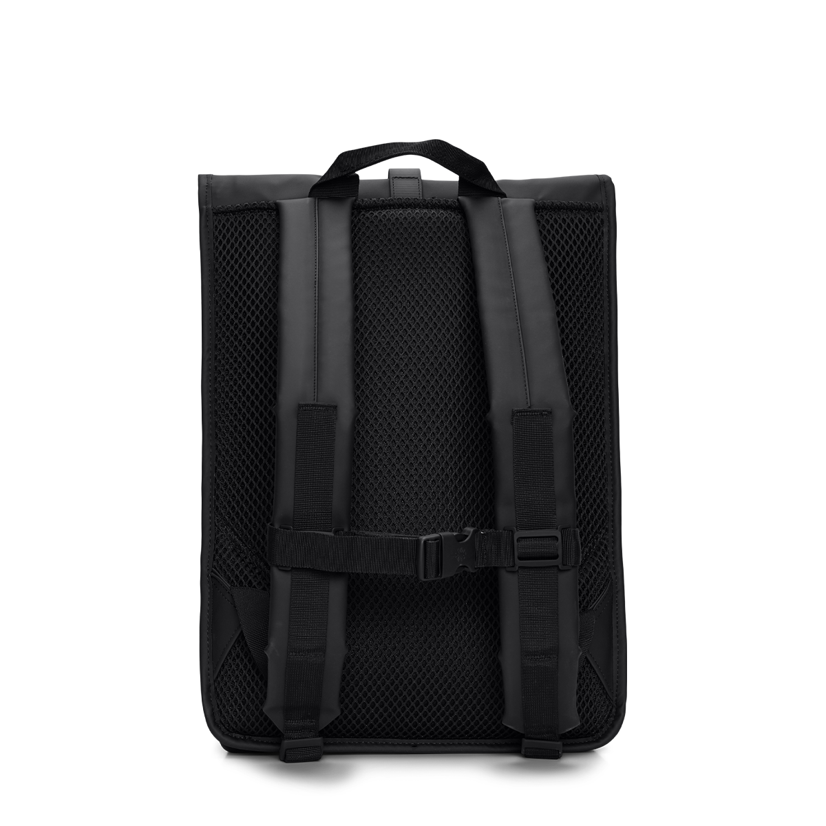 RAINS - ROLLTOP RUCKSACK W3 - BLACK