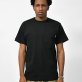TAB LOGO POCKET TEE - BLACK