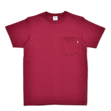 TAB LOGO POCKET TEE - MAROON