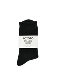 ROTOTO - ORGANIC COTTON DAILY RIBBED CREW 3 PACK - BLACK