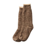 DOUBLE FACE SOCK - D.BROWN/BROWN