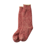 DOUBLE FACE SOCK - RED/BROWN