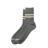 MERINO LAMBS WOOL STRIPE - GRAY