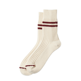 MERINO LAMBS WOOL STRIPE - OFF WHITE/MAR