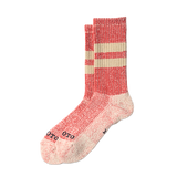 PILE STRIPE MARL - RED/BEIGE