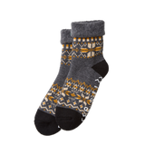 COMFY ROOM SOCK - SNOW FLAKE - D GREY