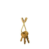 CLOSED HELIX KEYRING - BRASS