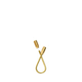 CLOSED HELIX KEYRING - BRASS