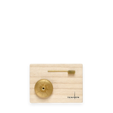 AGAVE INCENSE HOLDER - SATIN BRASS