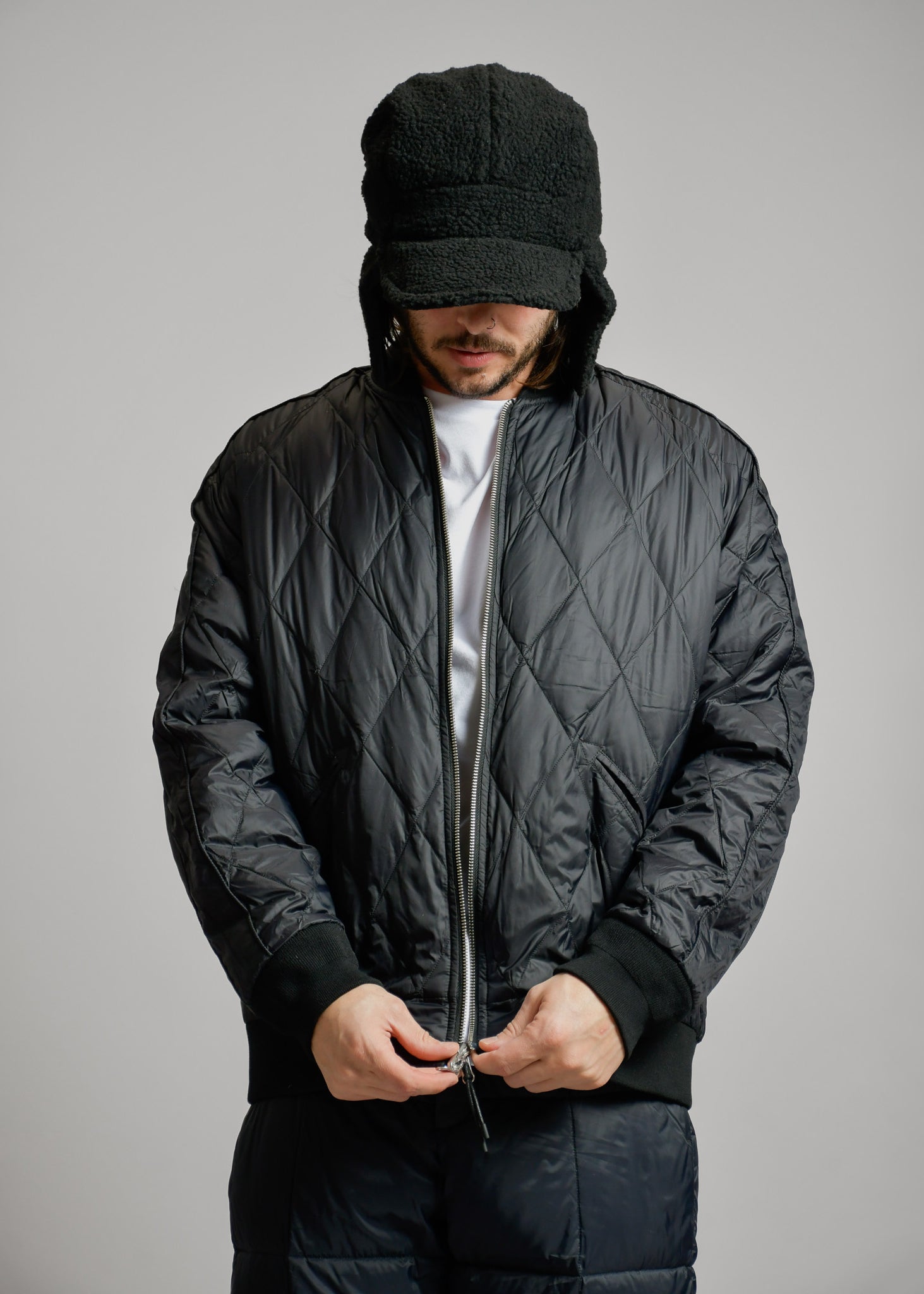 TAION - SKAJAN REVERSIBLE DOWN JACKET - BLACK - JK04JS