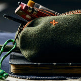 PENCIL BAG - WOOL GREEN