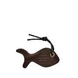 LEATHER FISH CHARM