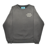 RAGLAN WORKER CREW - WASHED BLACK