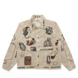 DUFFLE CHORE JACKET - FADED BEIGE