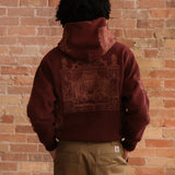 BALLROOM HOODIE - VINTAGE MAROON