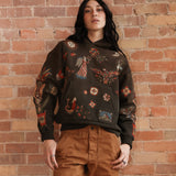 FOLK HOODIE - OLIVE BROWN
