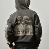 JARDIN HOODIE - FADED BLACK