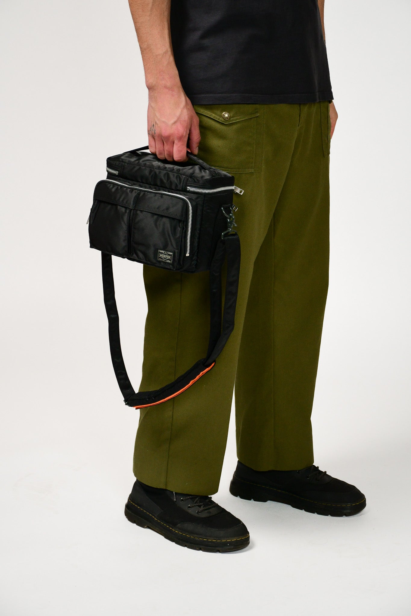 Porter-Yoshida & Co. Tanker Small Shoulder Bag Black at CareOfCarl.com