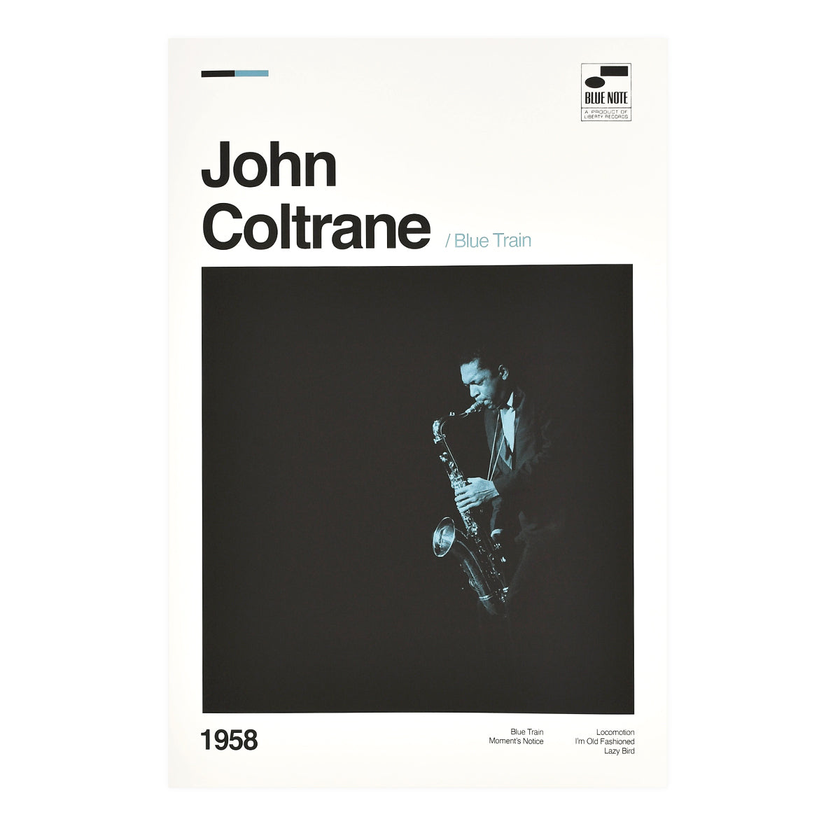 SANDGRAIN STUDIO - MUSIC PRINT - JOHN COLTRANE