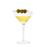ANGLED MARTINI GLASS