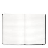 A5 HARDCOVER NOTEBOOK - BLACK - LINED