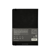 A5 HARDCOVER NOTEBOOK - BLACK - LINED