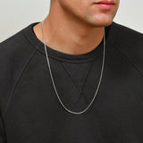 CHAIN - 2MM CUBAN CHAIN - STERLING SILVER